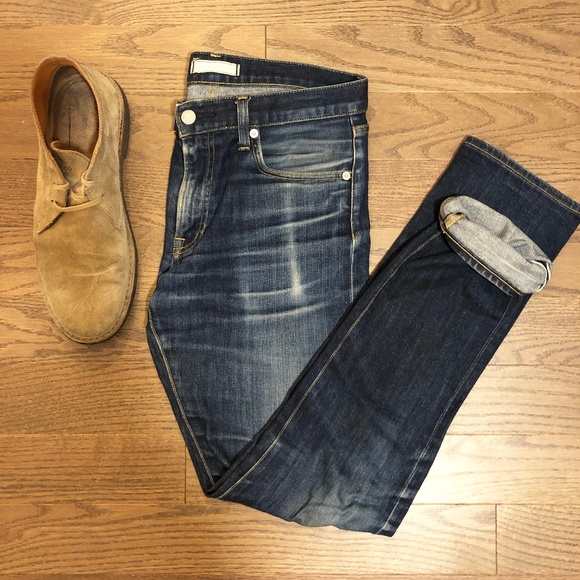 uniqlo stretch selvedge slim fit jeans
